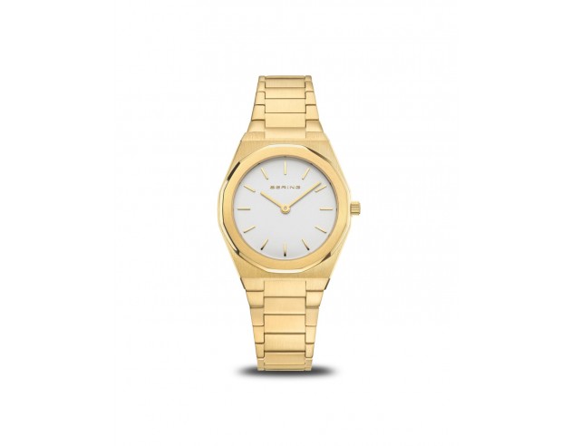 Claridad dorada  minimalismo con un diseño expresivo

Este reloj para mujer de la colección BERING Classic combina simplicid