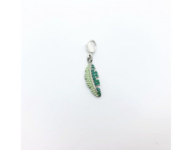 Colgante Swarovski Hoja Verde...