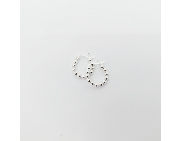 Pendientes Plata Aro Bolas Lisas 16mm