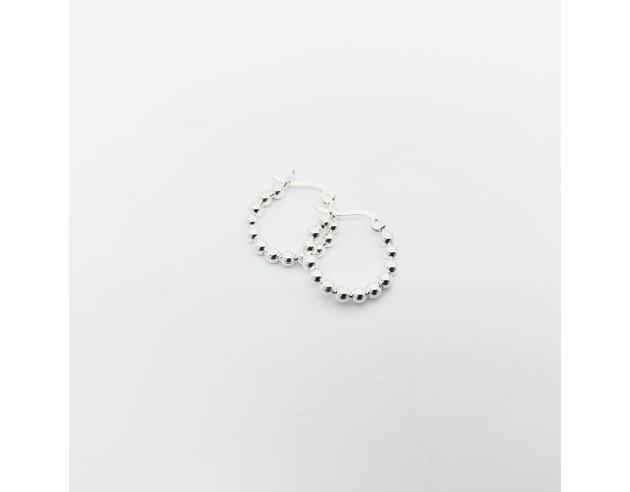 Pendientes Plata Aro Bolas Lisas 18mm