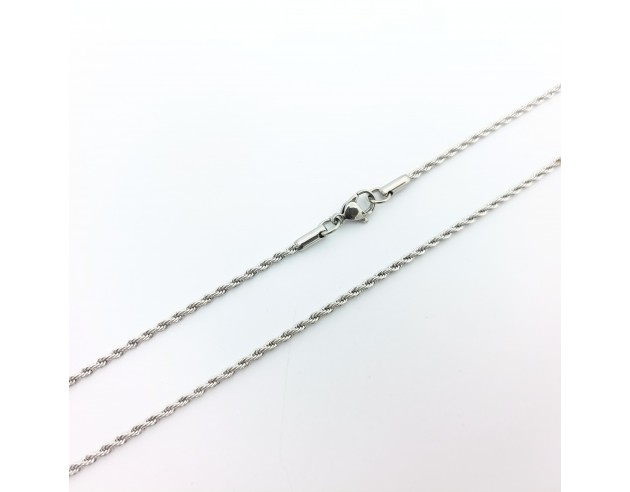 Cadena Acero Cordón 2mm 60cm