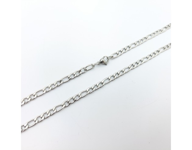 Cadena Acero Cartier 3X1 4mm 60 cm