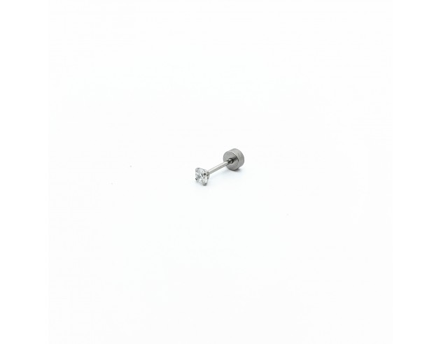 Pendiente Piercing Acero Circonita 3...