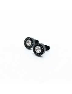Pendientes Acero Ip Negro...