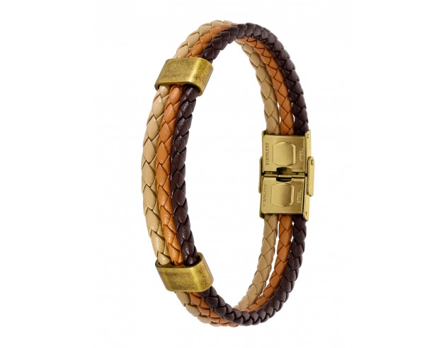 Pulsera Marea Triple Cuero Tonos...