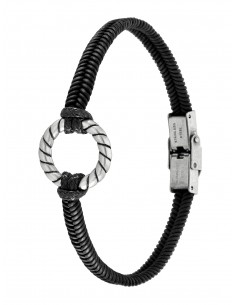 Pulsera Marea Cuero y Acero...
