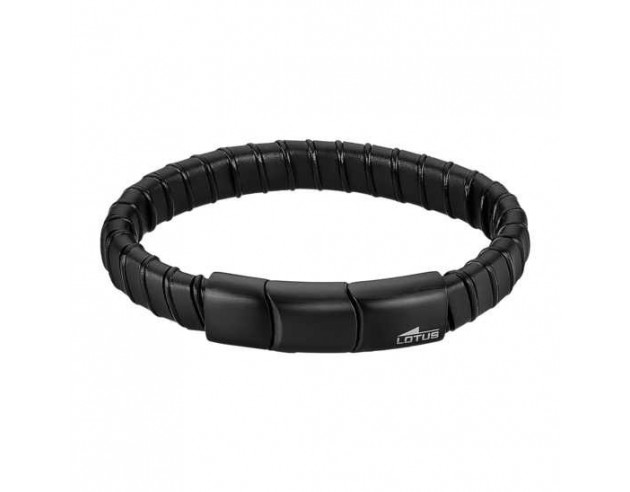 Pulsera Lotus Style Caballero Negro...