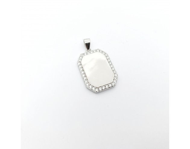Chapa Plata Octogonal Orla Circonitas
