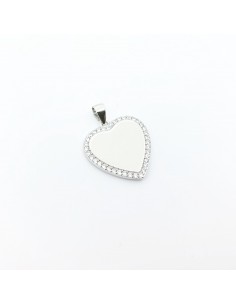 Chapa Plata Forma Corazón...