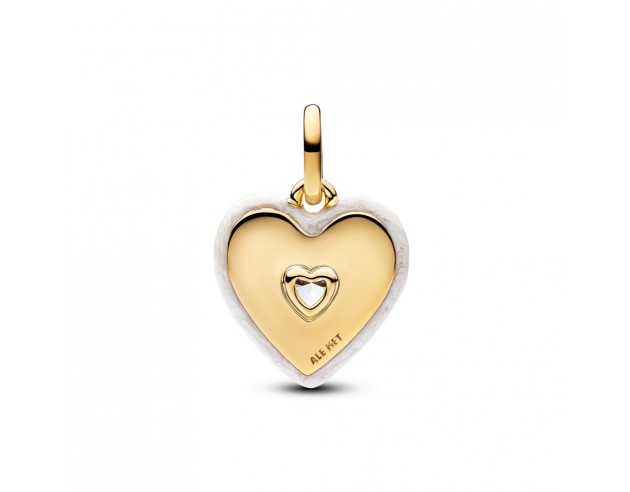 Charm Medallon Pandora Me 14k Corazón...