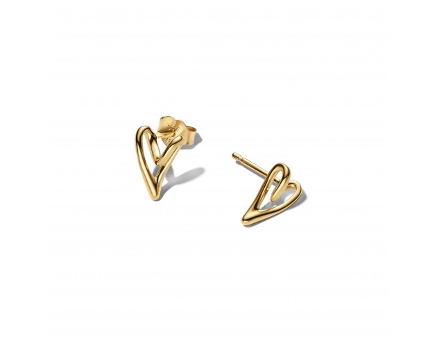 Pendientes Pandora Botón Corazón...