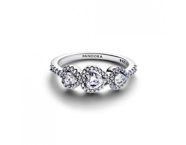Anillo Pandora Trilogía de Corazones...