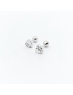 Pendientes Plata Corazón...