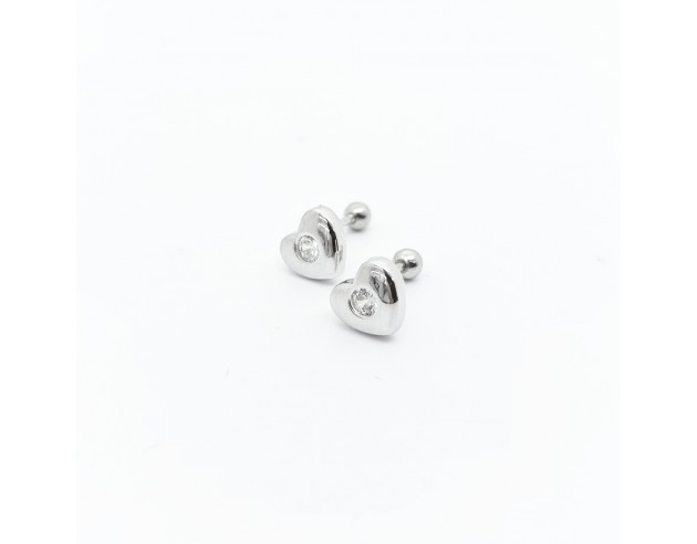 Pendientes Plata Motivo Corazón...