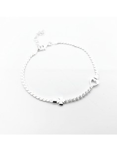 Pulsera Plata Cadena Trenza...