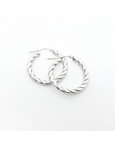 Pendientes Plata Aro Rizado...
