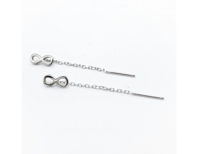 Pendientes Plata Largos Cadena Motivo...