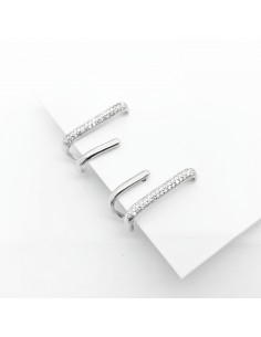 Pendientes Plata Tipo Doble...