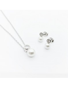 Juego Plata Pendientes +...