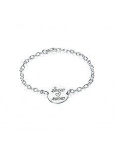 Pulsera Plata Te Quiero Mucho