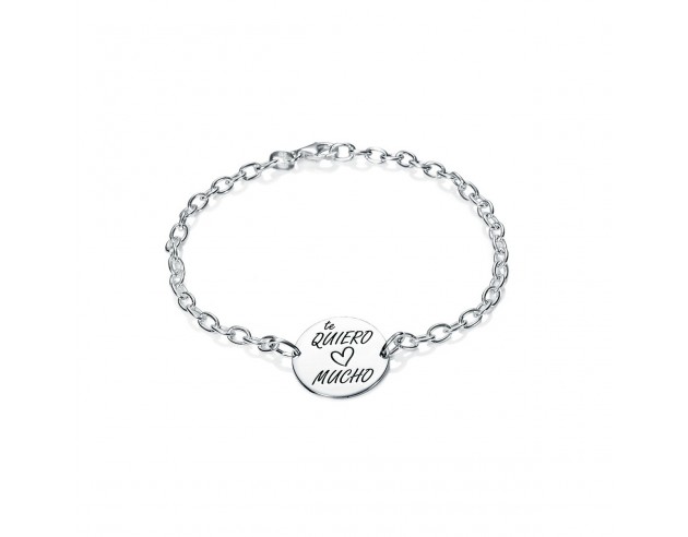 Pulsera Plata Te Quiero Mucho