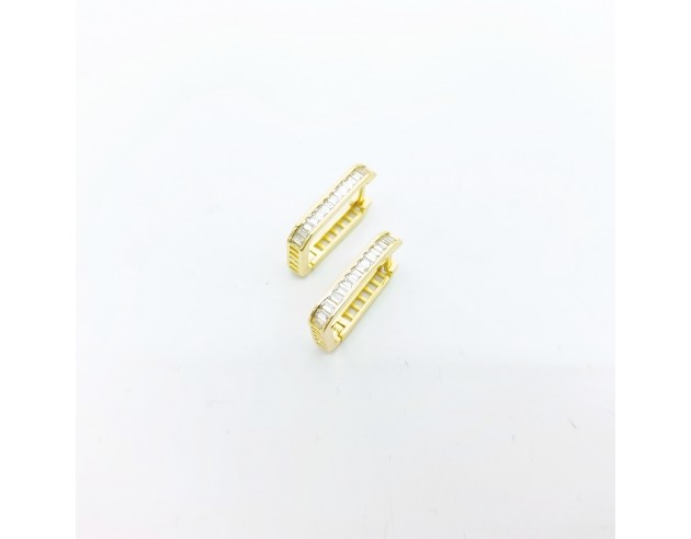 Pendientes Plata Dorada Aro...