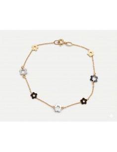 Pulsera Oro Bicolor Motivos...