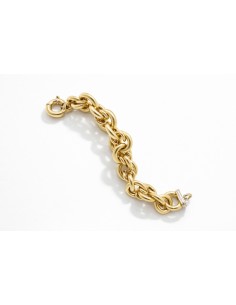 Pulsera Oro Bicolor Círculos