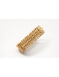 Pulsera Oro Espiga Ancha