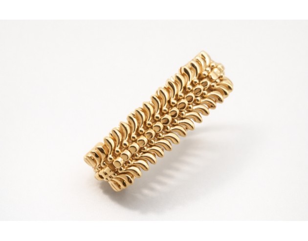 Pulsera Oro Espiga Ancha