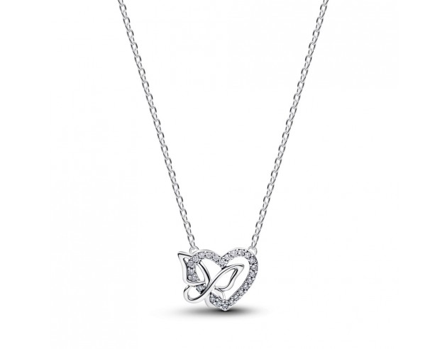 Collar Pandora Corazón y Mariposa...
