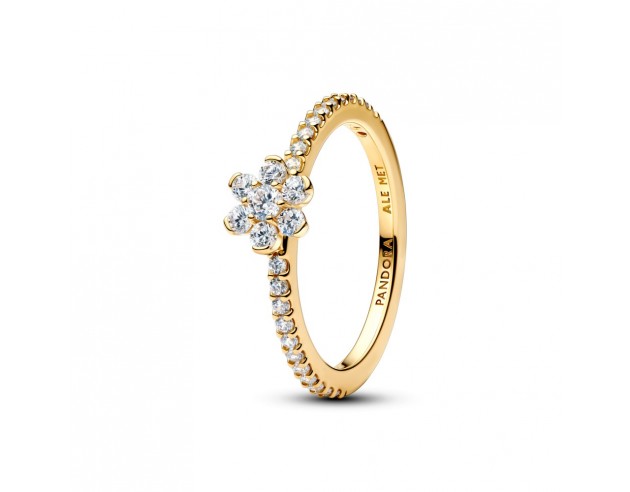 Anillo Pandora 14k Flor Brillante...