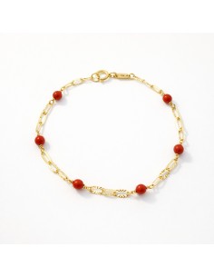 Pulsera Bebe Oro Eslabon...