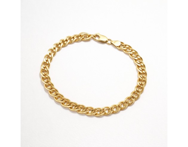 Pulsera Oro Hueca Bilbaina Doble