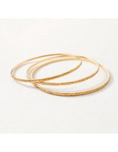 Pulsera Oro Rosa Triple...