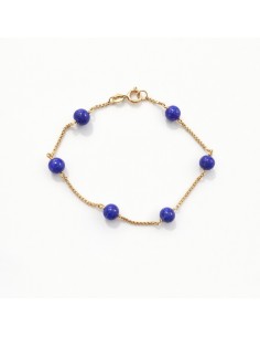 Pulsera Oro Cadena Bolas...
