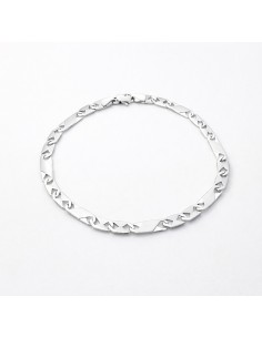 Pulsera Oro Blanco Plana...