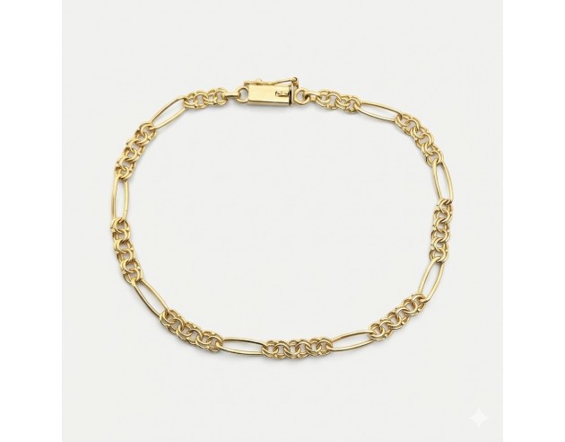 Pulsera Oro Tipo Cartier con Cadena...