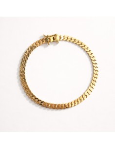 Pulsera Oro Barbada Maciza...