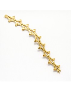 Pulsera Oro Ancha Picos