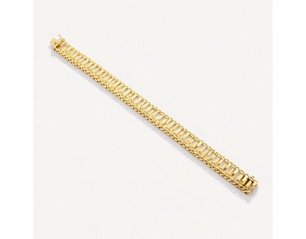Pulsera Oro Princesa Calada Cadena...