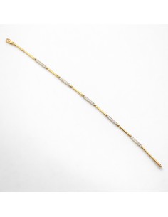 Pulsera Oro Bicolor Circonitas