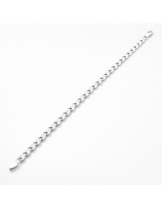 Pulsera Oro Blanco Hueca...