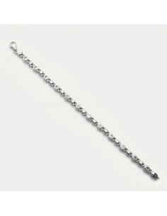 Pulsera Oro Blanco Chatones...