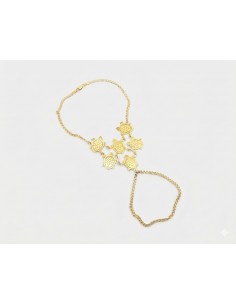 Pulsera Pasamanos Oro Seis...