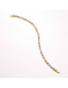Pulsera Oro Bicolor Lazos...