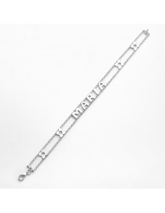 Pulsera Oro Blanco Maria