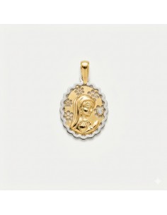 Medalla Oro Bicolor Virgen...