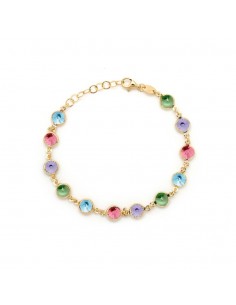 Pulsera Plata Dorada...
