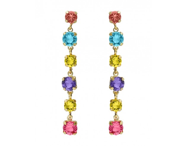 Pendientes Plata Dorada Victoria Cruz...